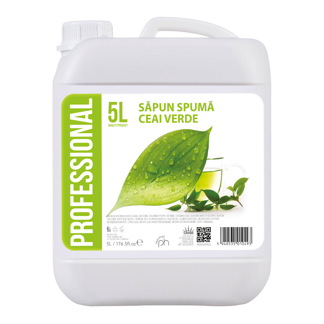 PROFESIONAL Sapun Lichid SPUMA cu parfum Green Tea 5 L