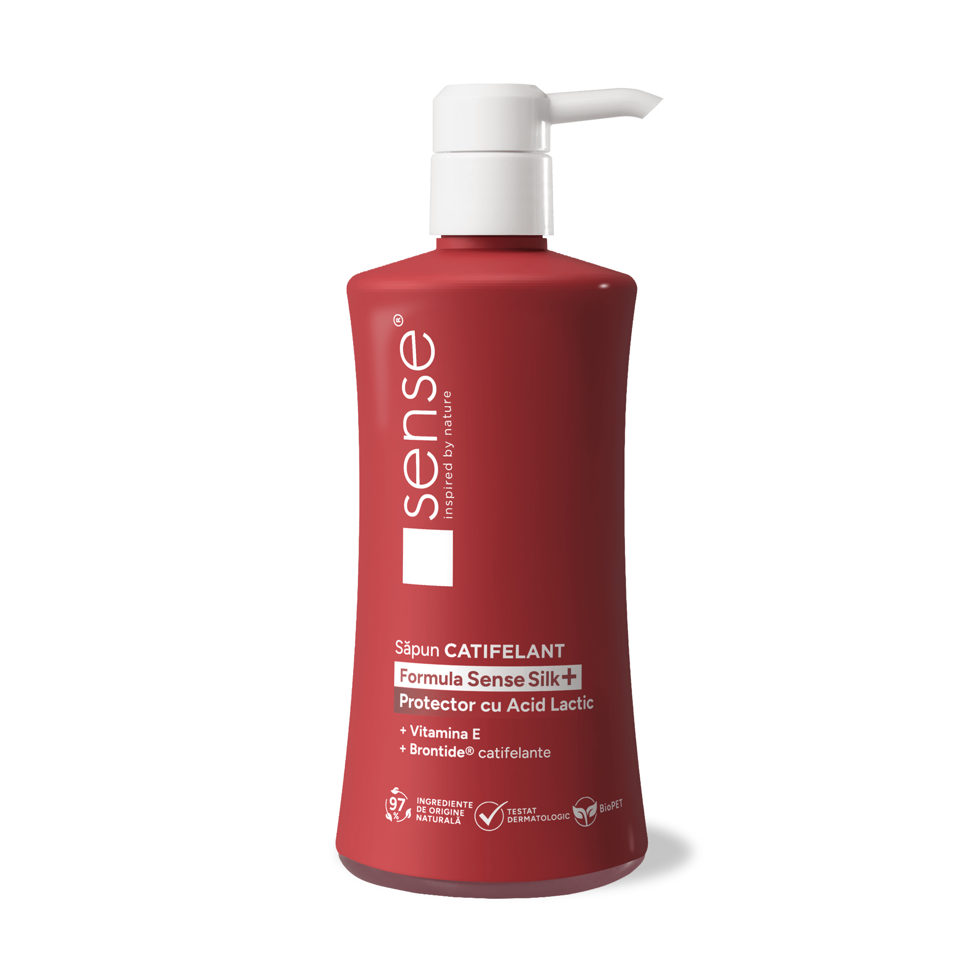 Sapun Lichid Gel, SenseSilk+, Protector cu Acid Lactic, 330ml – SENSE
