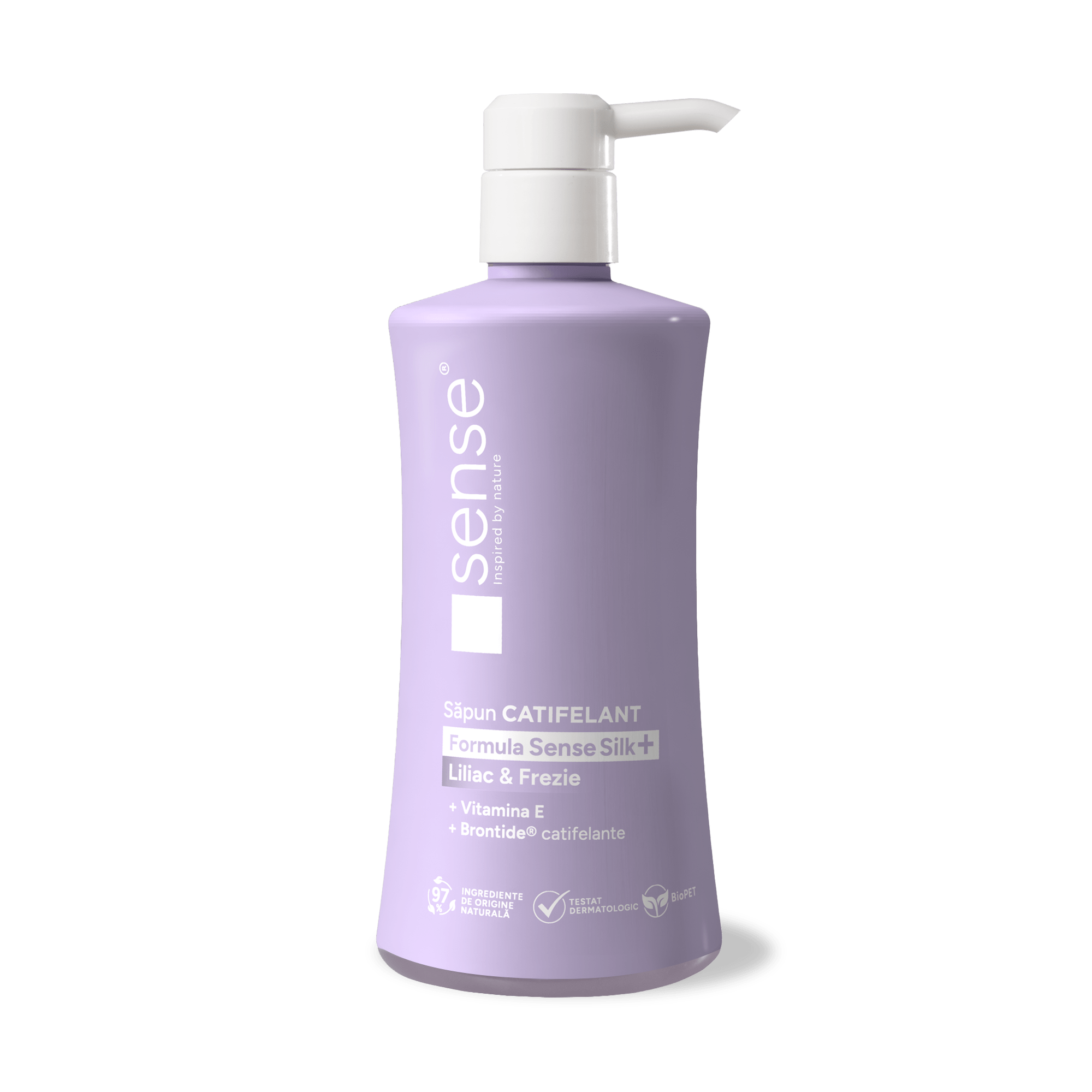 Sapun Lichid Gel, SenseSilk+, Liliac & Frezie, 330ml – SENSE