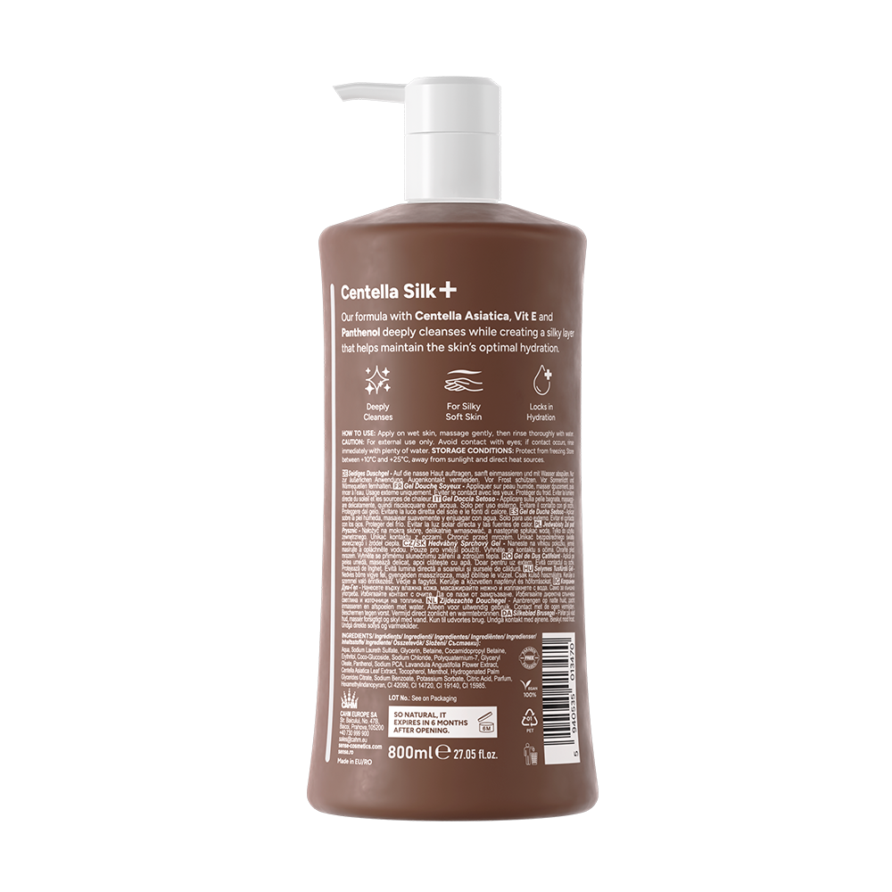 Gel de Dus CentellaSilk+, Tiramisu Espresso, 800ml – SENSE