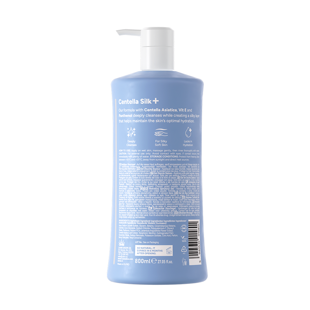 Gel de Dus CentellaSilk+, Magnolie Alba & Casmir, 800ml – SENSE