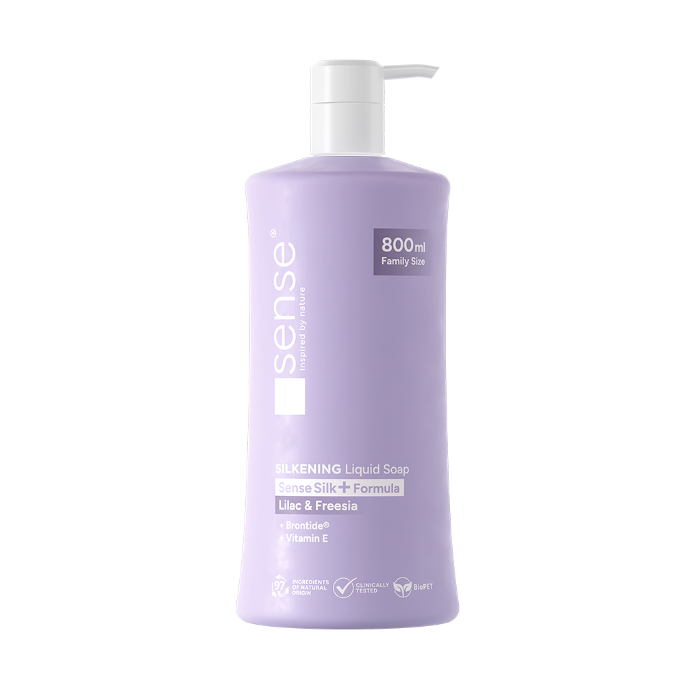 Sapun Lichid Gel, SenseSilk+, Liliac & Frezie, 800ml – SENSE