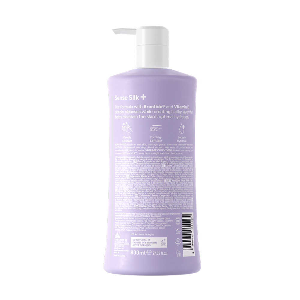Sapun Lichid Gel, SenseSilk+, Liliac & Frezie, 800ml – SENSE