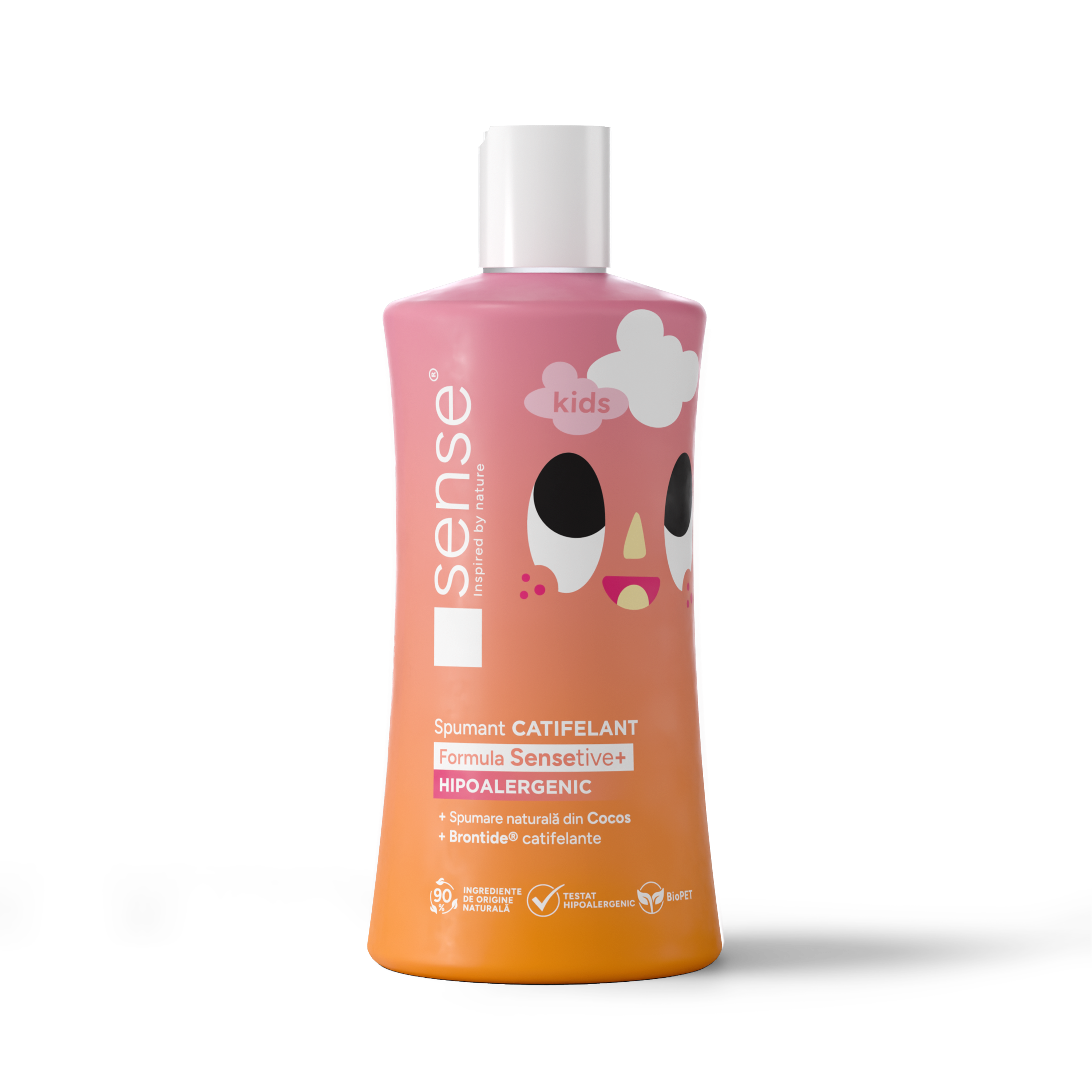 Spumant de baie Sensetiv+, Roz, Copii, Hipoalergenic, 330ml – SENSE KIDS