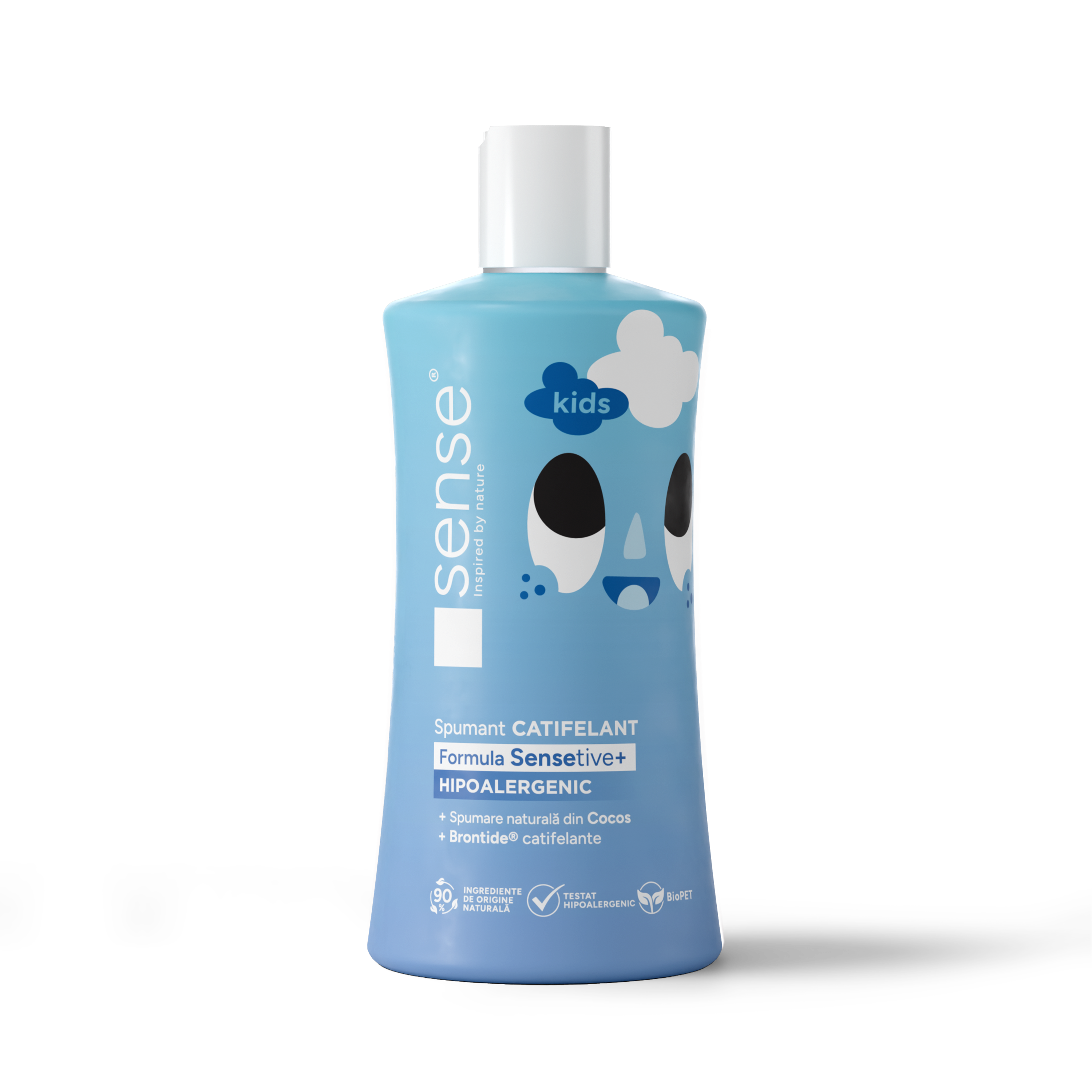 Spumant de baie Sensetiv+, Albastru, Copii, Hipoalergenic, 330ml – SENSE KIDS